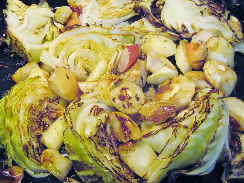 Roasted Cabbage Wedges