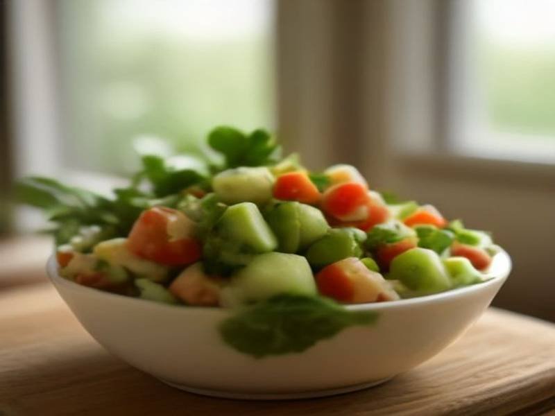 Salata Baladi — Egyptian appetizers recipe, served and ready to eat