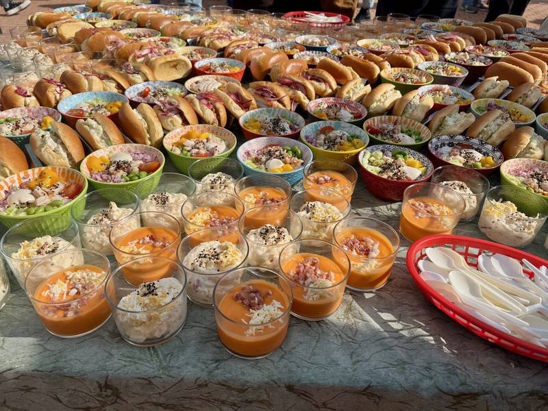 Salmorejo — Spanish healthy recipe, served and ready to eat