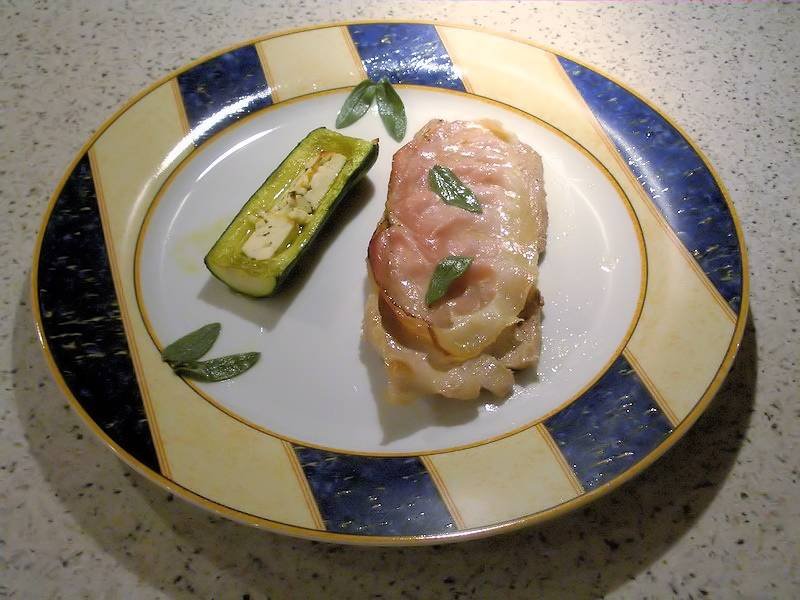 Saltimbocca alla Romana — Italian dinner recipe, served and ready to eat