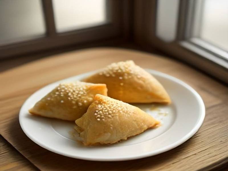 Samsa — Tunisian desserts recipe, served and ready to eat