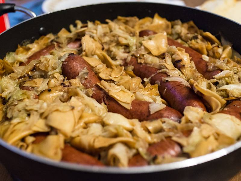 Sausage and Cabbage Skillet