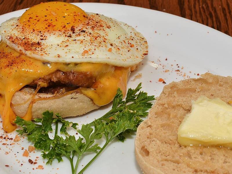 Sausage Egg and Cheese Muffin