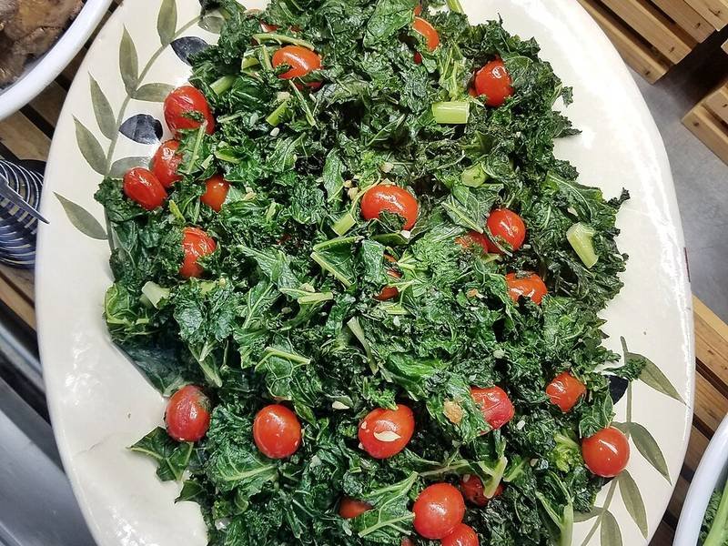 Sautéed Kale with Garlic, a healthy American recipe — sauteed kale with garlic