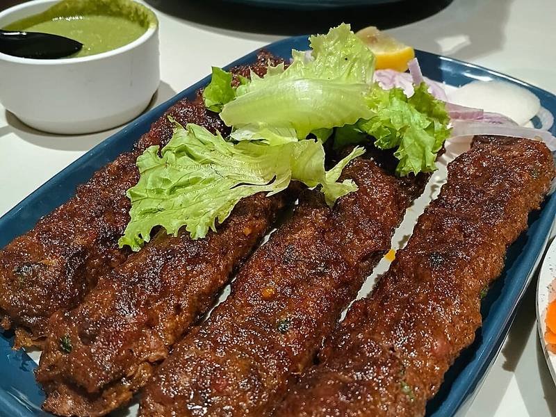 Seekh Kebab — Pakistani appetizers recipe, served and ready to eat