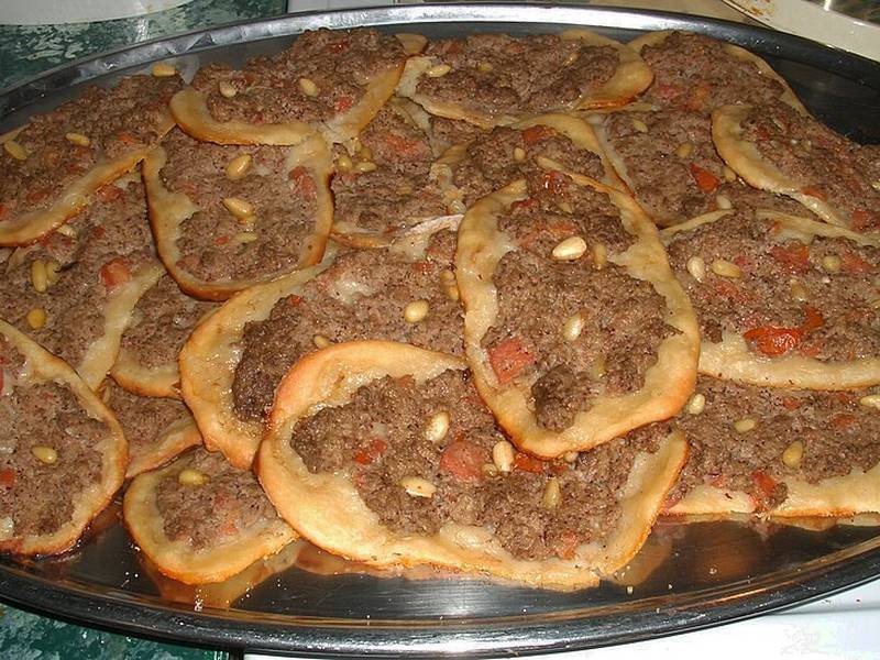 Sfiha — Lebanese appetizers recipe, served and ready to eat