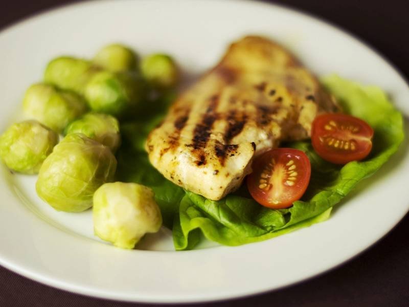 Sheet Pan Chicken and Brussels Sprouts, an American dinner recipe — weight loss friendly sheet pan chicken