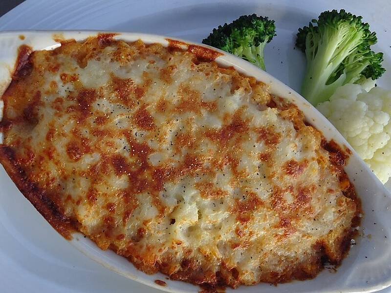 Shepherd's Pie — British dinner recipe, served and ready to eat