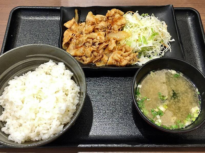 Pork Shogayaki — Japanese quick meals recipe, served and ready to eat