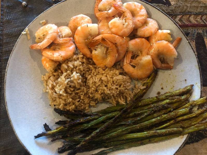 Shrimp and Asparagus Skillet