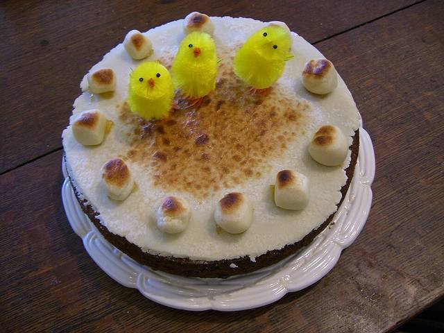 Ingredients and preparation for simnel cake