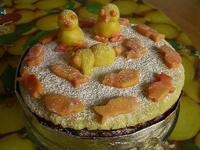 Simnel Cake — British holiday specials recipe, served and ready to eat