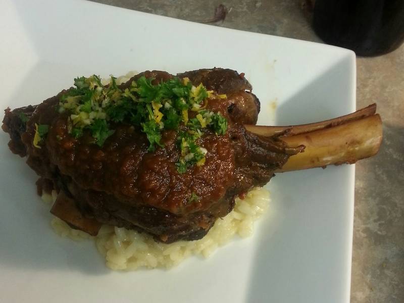 Slow-Cooked Lamb Shanks in Red Wine