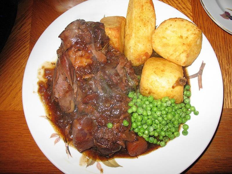 Slow Cooker Lamb Shanks, a British dinner recipe — crock pot lamb shanks