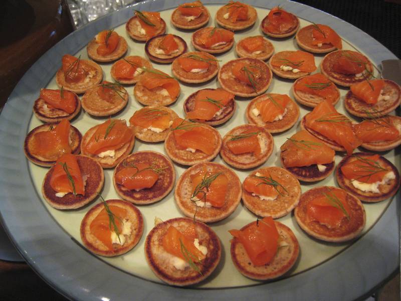 Smoked Salmon Blinis