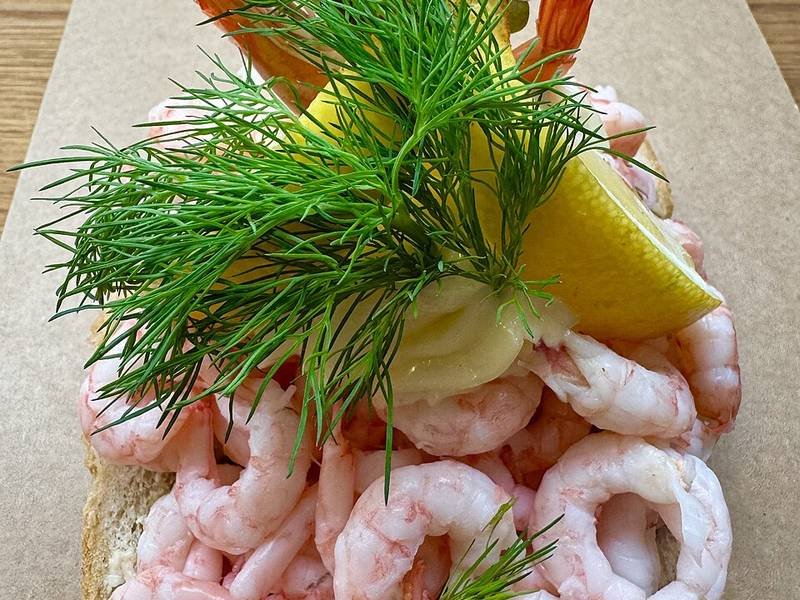 Smørrebrød — Danish lunch recipe, served and ready to eat