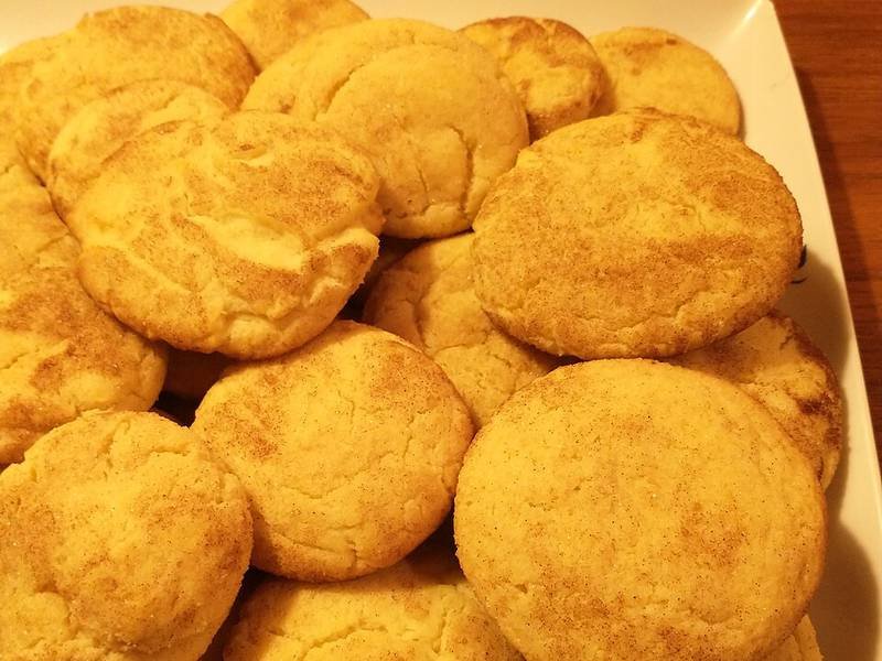 Snickerdoodles — American baking recipe, served and ready to eat