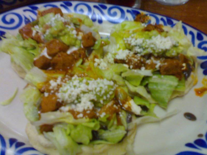 Sopes — Mexican appetizers recipe, served and ready to eat