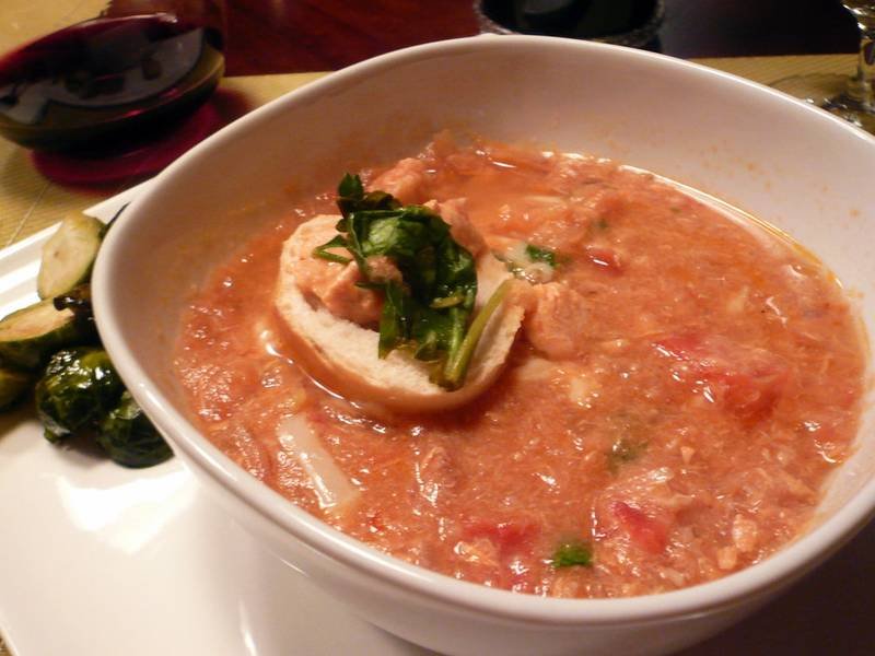 Soupe de Poisson — French lunch recipe, served and ready to eat