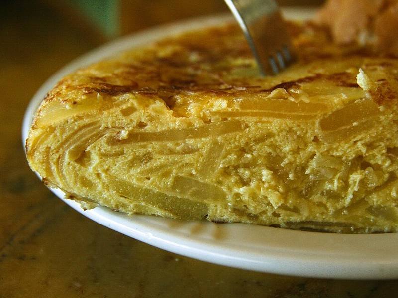 Spanish Omelette, a Spanish dinner recipe — budget potato omelette