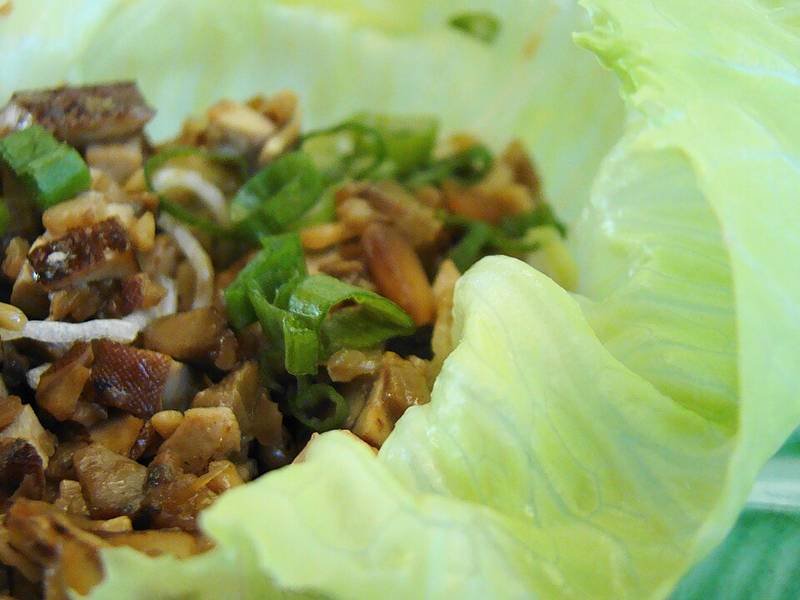Spiced Lamb Lettuce Cups — Lebanese dinner recipe, served and ready to eat