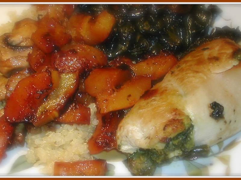 Spinach and Feta Stuffed Chicken Breast