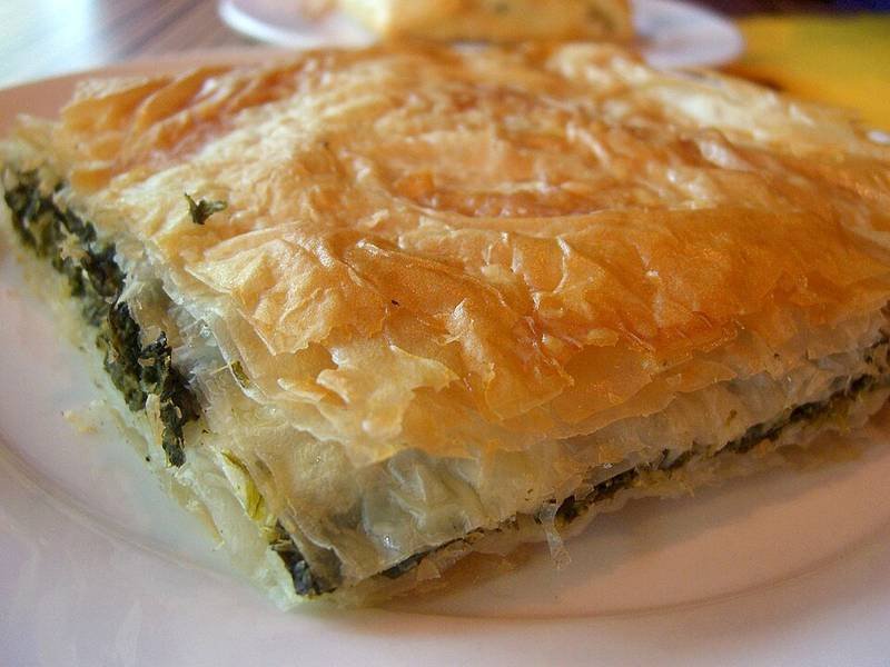 Spinach Pie, a Greek dinner recipe — spinach and feta pie
