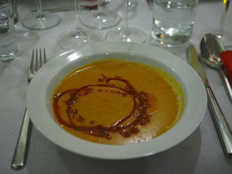 Roasted Butternut Squash Soup — American healthy recipe, served and ready to eat