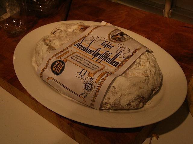 Ingredients and preparation for christstollen