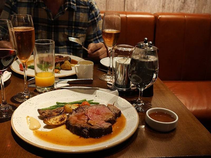 Sunday Roast Beef, a British dinner recipe — roast topside of beef