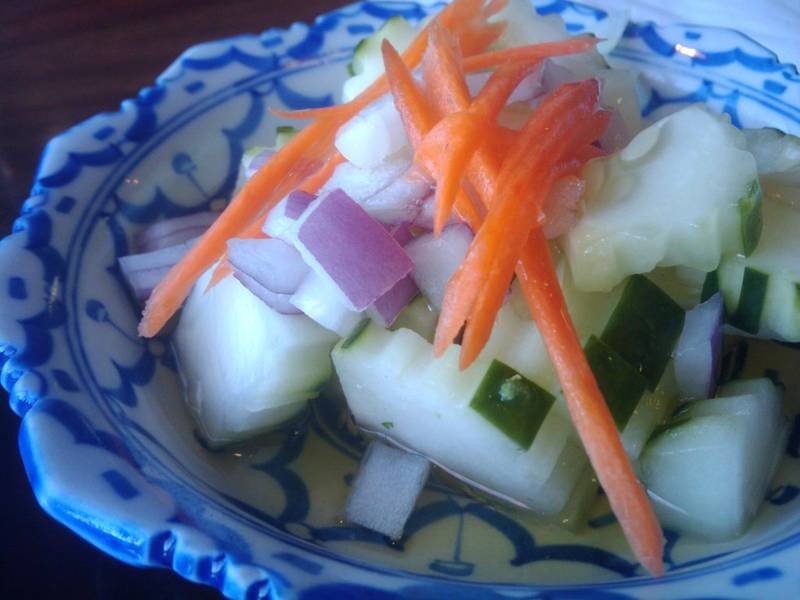 Thai Cucumber Salad, a healthy Thai recipe — weight loss friendly cucumber salad