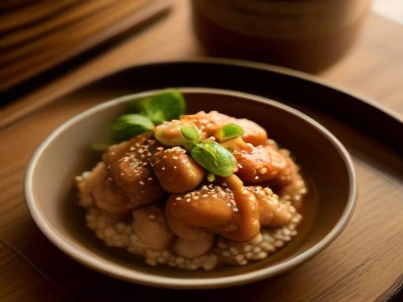 Three Cup Chicken — Taiwanese dinner recipe, served and ready to eat