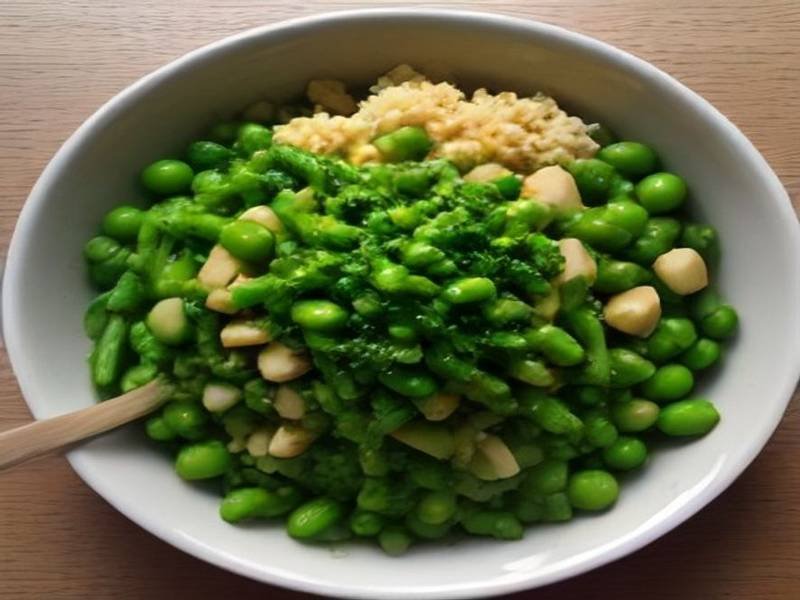 Tofu and Edamame Stir-Fry — Chinese dinner recipe, served and ready to eat