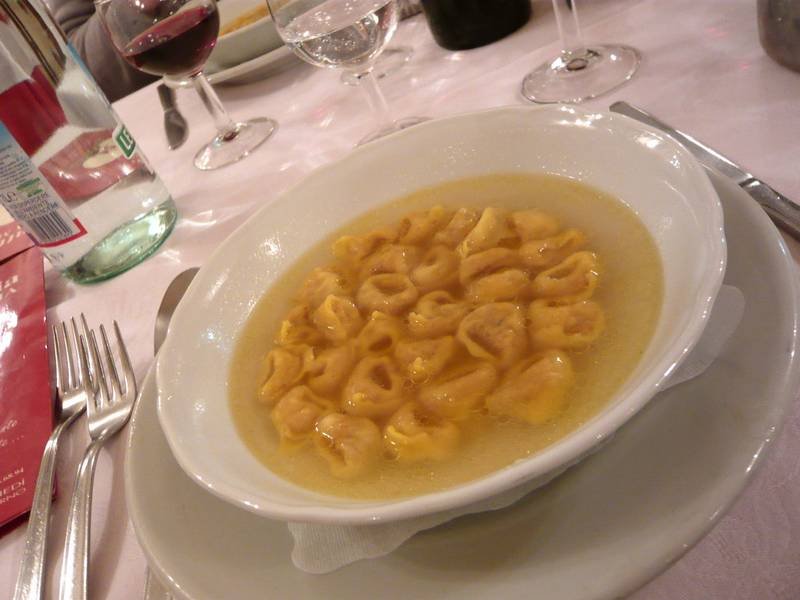 Tortellini in Brodo — Italian dinner recipe, served and ready to eat