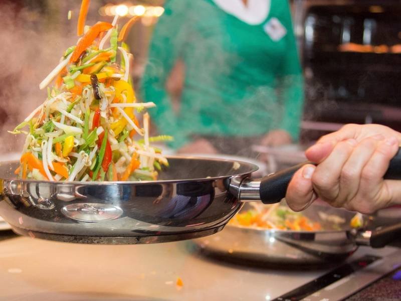 Vegetable Stir-Fry — Chinese quick meals recipe, served and ready to eat