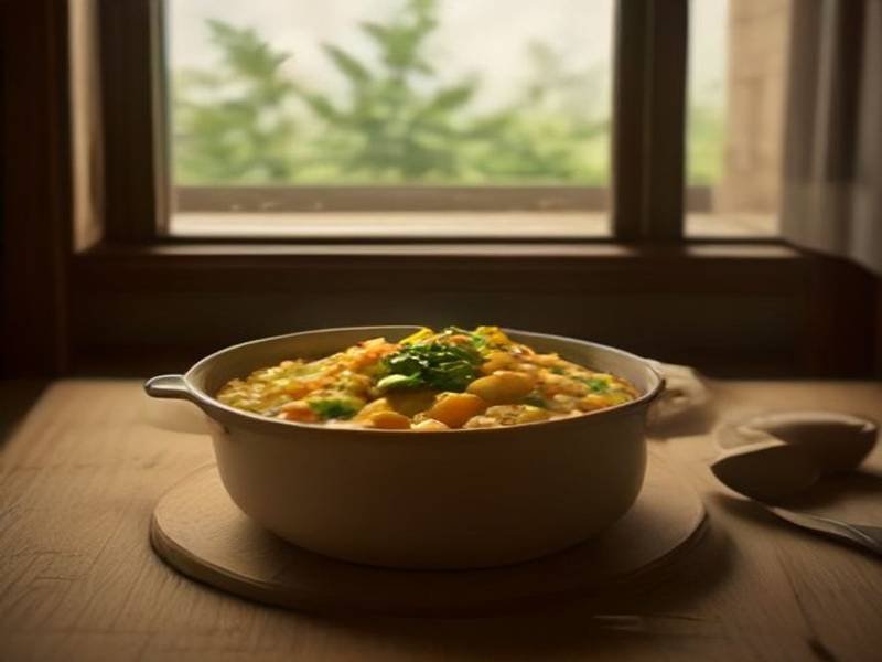 Yakhnet Batata — Lebanese dinner recipe, served and ready to eat