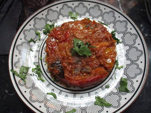 Ingredients and preparation for zaalouk