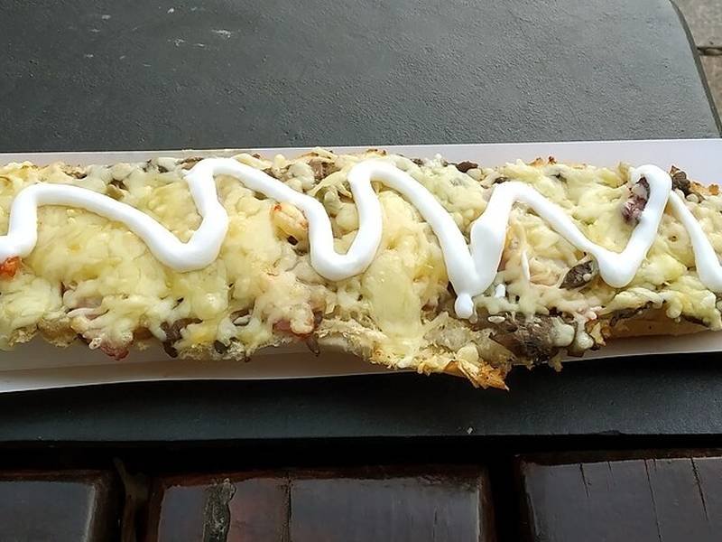 Zapiekanka — Polish quick meals recipe, served and ready to eat