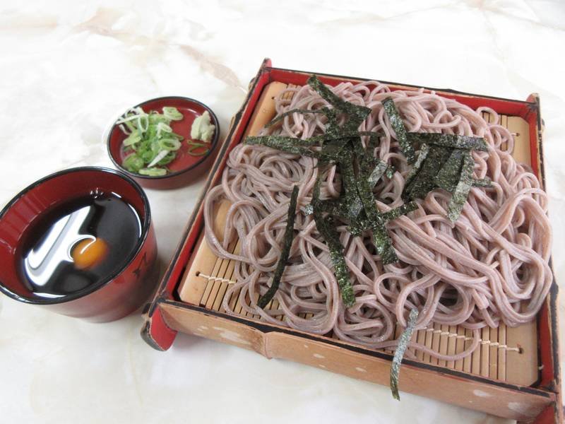 Zaru Soba — Japanese lunch recipe, served and ready to eat