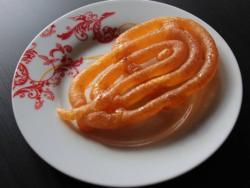 Zlabia — Tunisian desserts recipe, served and ready to eat