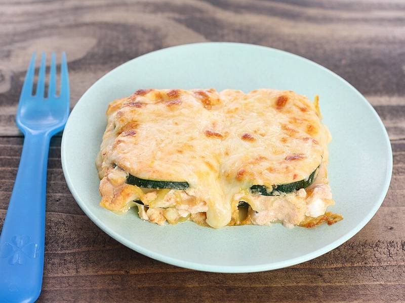 Courgette Lasagne — Italian dinner recipe, served and ready to eat