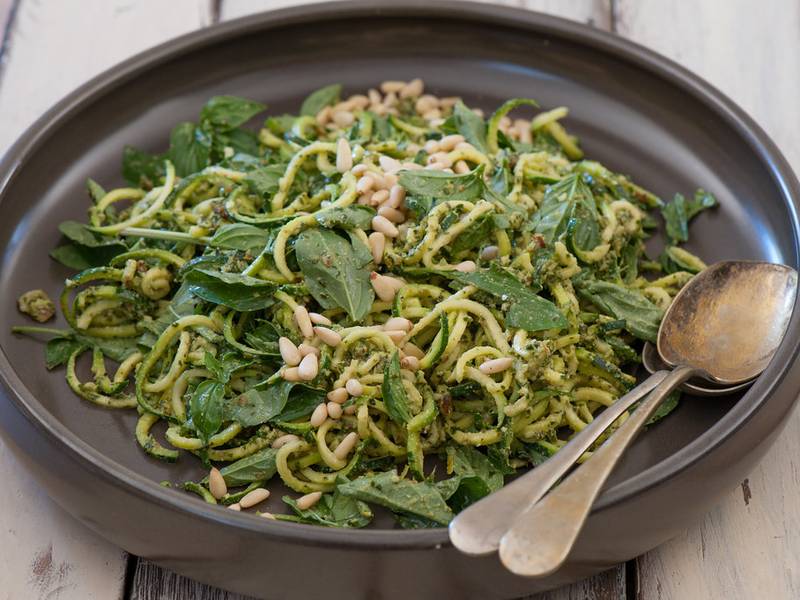 Zucchini Noodles with Pesto